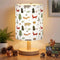 VIHOSE Woodland Animals Kids Table Lamp for Bedroom Kids Bedside Lamp with