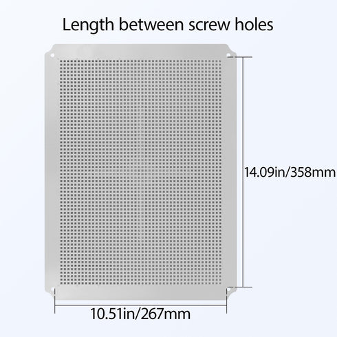 LeMotech Mounting Plate for Junction Box, ABS Plastic Internal Panel with Screws, 15.75"x11.81"