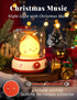 Dimming, Christmas Flame Night Light, Cute Night Light with White Noise, Rechargeable Portable Small Table Lamp, Best