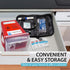 3 Pack Sharps Container, 1 Quart Needle Disposal Containers, Biohazard Containers for Home Use, Small Sharps Disposal