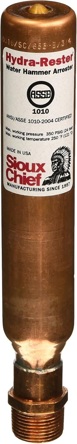 Soux Chief 653-B Hydra ester Water Hammer Arrester for Piping Systems