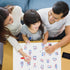 Magnetic Fridge White Board Paper, 24" x 36" Large Dry Erase Sheet for Kitchen Organizer, Includes Markers and Eraser