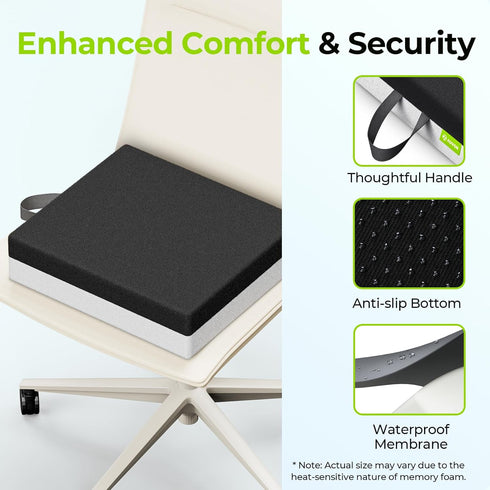Tailbone AUVON Ventilation Seat Cushion with Innovation Heat Dissipation Design, Anti-bedsore Wheelchair Cushion