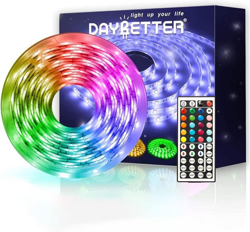 DAYBETTER Waterproof Led Lights for Bedroom, 16.4ft Led Strip Lights, 150 LEDs
