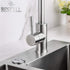 Brushed Nickel Sink Top Garbage Disposal Air Switch Button with Air Hose, Long Button