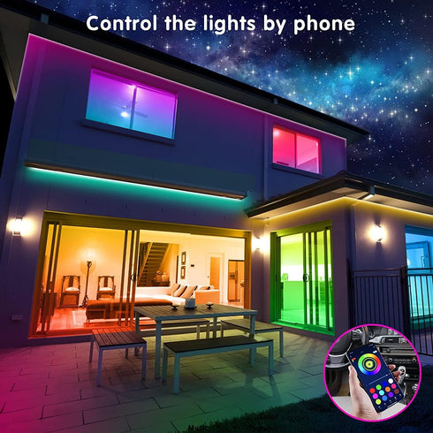 32.8ft Tenmiro Led Strip Lights, RGB LED Smart Music Sync Color Changing LED Lights Strips with Remote Led Lights