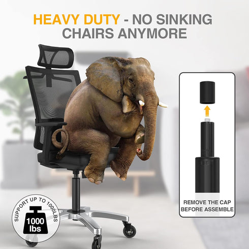 Office Chair Gas Lift Cylinder-Office Chair Replacement Parts, Heavy-Duty Gas Lift Cylinder Fits Most Chairs,Highest End Class 4 Hydraulic Pneumatic Piston,Universal Size by HOSALI