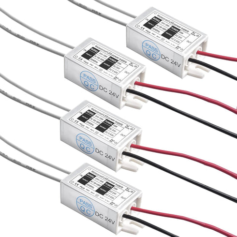 Lustaled 15W LED Power Supply 24V IP67 Waterproof 24 Volt LED Transformer