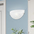 4271-91 1 Livex Lighting Home Basics Light Brushed Nickel Wall Sconce with White Alabaster Glass