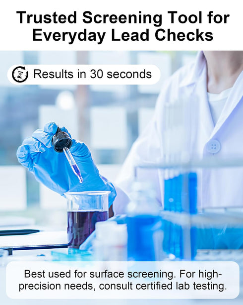 Avelis 30 3rd PCS Lead Test Kit for Dishes, Premium Lead Testing Swabs for Paint & Jewelry, Generation Fast & Accurate