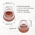 Hordion 24PCS 1.1" 1.3", Round Chair Leg Floor Protectors with Felt, Silicone Chair Covers High Elastic Dining Table