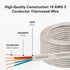 18AWG 5 20FT, 18 5 (10FT 20FT 25FT 30FT 50FT 75FT 100FT) XRDS -RF Conductor Thermostat Wire Solid Copper, Gauge Wire