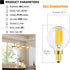 Leools e12 led Bulb dimmable g16.5 6W Equal 60 Watt 600lm AC120V e12 Candelabra Bulb for Chandeliers,Ceiling Fan,Vanity Soft White 3000K Globe e12 Light Bulb 6Pack by Leools