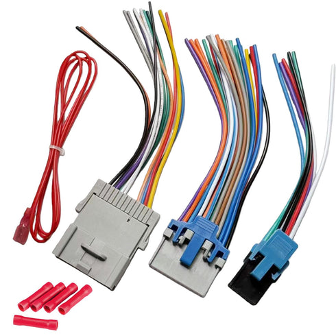 Radio Wiring Harness with Male and Female Plug Compatible with Buick 20042009/Chevy