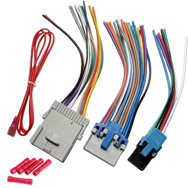 Radio Wiring Harness with Male and Female Plug Compatible with Buick 20042009/Chevy