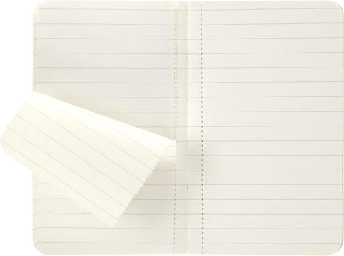 Moleskine Volant Journal - Soft Cover, XS (2.5" x 4") Ruled/Lined, Coral Orange/Aqua Blue, Set of 2