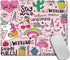 Custom Gaming Mouse Pad, Cute Flamingo and Unicorn Non-Slip Rubber Comfortable Design