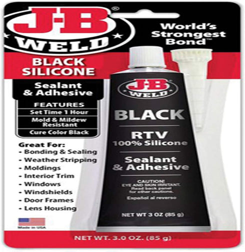 J-B Weld 31319 RTV Silicone Sealant and Adhesive - Black - 3 oz.