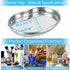 Prgislew 3 Pack Dental Tray, Medium Stainless Steel Kidney Trays, Reusable Metal Dish for Lab, Kitchen, Pet Tools