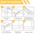 Soft Bunk Bed Ladder Pads with Cutter Foam Step Padding & Ladder Cover for Kids Loft Beds, Dorm Ladders, Stairs