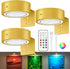 Kandicyar 3-Pack Picture Lights for Wall, 13 RGB Color Changing Led Art Display