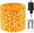 100Ft Warm White Plug in Fairy Lights 300 LED Waterproof Twinkle Copper