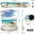 Wrist Rest for Computer Keyboard and Mouse Pad with Wrist Support Gel Seashells Beach Ergonomic Mousepad Memory Foam Comfortable Keyboard Pad Set Non-Slip Base Come with A Cute Coaster by BEOTIWAD
