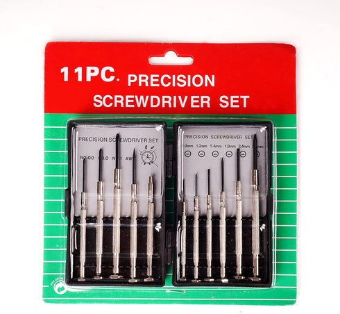 XAQISHIRE 11PCS Set, Set Mini Precision Screwdriver Small Screwdriver for Repair Computer, Electronics, Toys, Watch