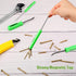 Zhehao 8 Pieces Pocket Magnetic Screwdriver Set - Mini Slotted Head with Pry Bar for Home and Office Repairs.