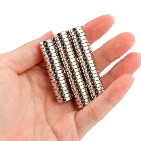 20 Pack Small Round Disc Magnets 1/2x1/8, Permanent Magnet Fastener for Refrigerator, Craft Science DIY Latches