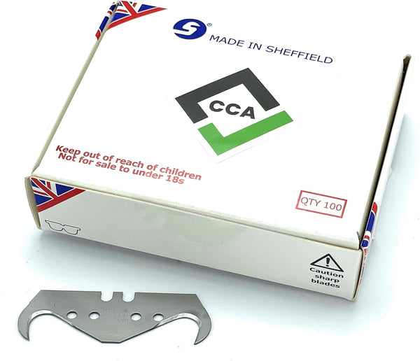 CCA Super Big Hook Trimming Blades x 100 for Flooring and Roofing