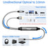 3.5mm 5 192kHz TV/PS4/DVD 2 Elecan Unidirectional Optical Male to AUX Female Audio Converter Cable Ft, DAC