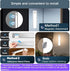 Closet 3-Color Dimmable Counter (2, 12 inch) Motion Sensor Under Cabinet Lighting-Magnetic Rechargeable Lights