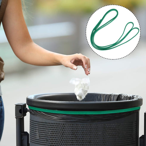 6 95-96 30'' Shappy Pieces Rubber Bands for Gallon Trash Can Adjustable Large Trash Can Rubber Band Garbage Bin Elastic
