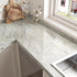 Shiny Beige Marble Contact Paper, Peel and Stick Waterproof Wallpaper for Kitchen Walls, Vanity Table 17.71"x120"