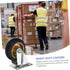 UKCOCO Small Swivel Caster Wheels with Brake for Cart Trolleys and Outdoor Trash Bins Rubber Iron Core Replacement