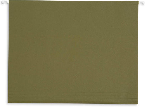 Blue Summit Supplies 25 Hanging File Folders, Reinforced Standard File Folders for Filing Cabinet