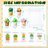 Commendable Favors(50 Set) Chunful Employee Appreciation Gift Bulk for Coworkers Resin Flower Pot Pun Inspirational