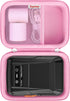 Hard Carrying Case for SUPVAN T50M Pro Bluetooth Label Maker, Inkless Labeler Storage Travel Holder, Pink