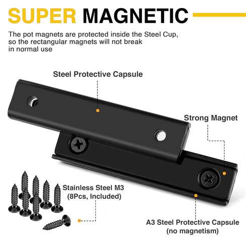 4Pack, 2.36" 0.53" 0.20" 80LBS Countersunk DIYMAG Strong Neodymium Rectangular Magnets x x Pulling Force Hole Magnet