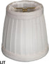 CS-110WH, 3 4.25 4.25 Royal Designs, Inc. Pleated Empire Chandelier Shade White, x x