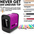 Electric Pencil Sharpener - Battery Powered for Kids, School, Home, Office, Classroom, Artists (Purple)