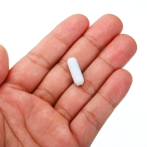 MECCANIXITY Magnetic Stirrer Mixer Stir Bar Rod, 20mm PTFE Coating Magnet for Laboratory, 32 Pcs