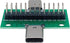 2 Pcs USB 3.1 Type-C Male to Female Test Board with PCB Board 24 Pins Double-Sided Socket for Data Transfer