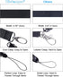 Wisdompro Office Lanyard, 3 Pack - 23 inch Quick Release Neck Strap with Detachable Buckle for Keys, ID Badges, Cell