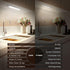80 Closet 3 Dimmable BIAT Under Cabinet Lights, LED Motion Sensor Indoor, Rechargeable Lights with Color Temps