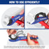 WORKPRO PEX Cutter with Sharp Blades, Tubing Cutter for PPR, PE, PP, Rubber Hoses, 1/8"-1-5/8" Cutting Capacity
