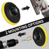 100PCS Angle Grinder Sanding Discs, 4 Inch Hook and Loop Backing Pad with 8MM Drill Adapter for Polishing