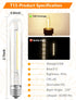 12 Pack Bulbs E12, T13 Bulbs Dimmable E12 Bulbs S14 G40 C7 LED Replacement LED Light for Outdoor String Lights