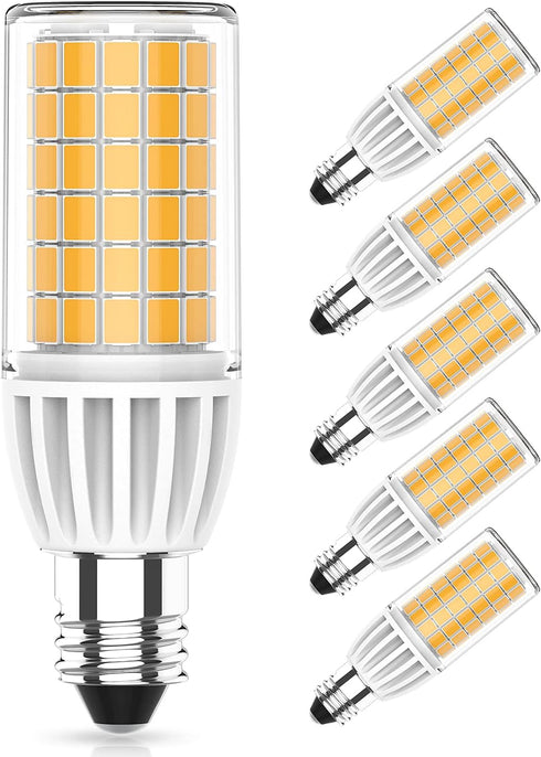 E11 LED Bulb 5W Dimmable, 50W or 60W E11 Halogen Replacement, Warm White 3000K, 5 Pack